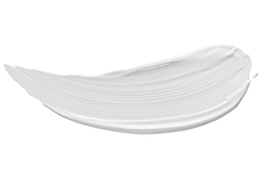 close up of beauty cream isolated on white on white
