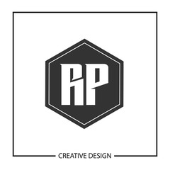Initial Letter RP Logo Template Design Vector Illustration