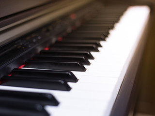 classic electrical piano keyboard