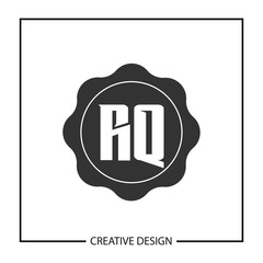 Initial Letter RQ Logo Template Design Vector Illustration