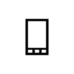 Smartphone icon simple flat style vector illustration