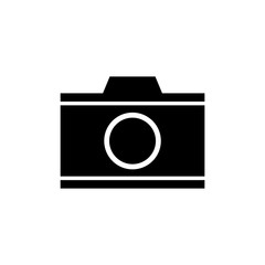 Camera icon simple flat style vector illustration