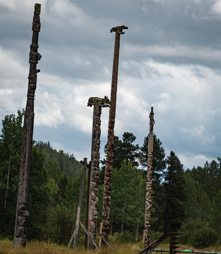 Totem poles - Gitanyow