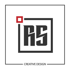 Initial Letter RS Logo Template Design Vector Illustration