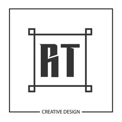 Initial Letter RT Logo Template Design Vector Illustration