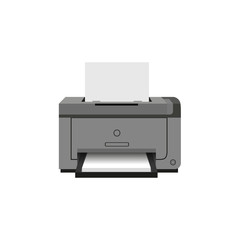 Laser jet printer icon. Office working equipment. Vector illustration for design.