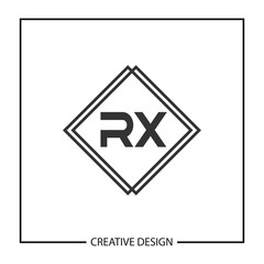 Initial Letter RX Logo Template Design Vector Illustration