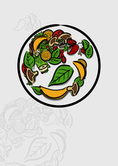 Un saludable platillo.