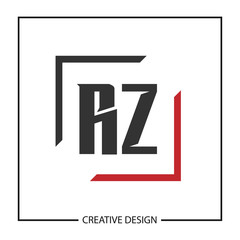 Initial Letter RZ Logo Template Design Vector Illustration
