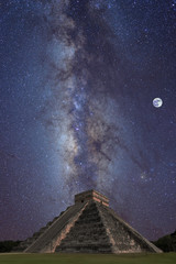 Chichen Itza Milky Way View, Mexico