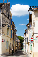narrow street in arles france