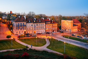  Night View of the Old Town of Warsaw,