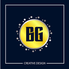 Initial Letter BG Logo Template Design Vector Illustration