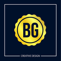 Initial Letter BG Logo Template Design Vector Illustration