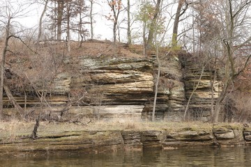 rocks near lake