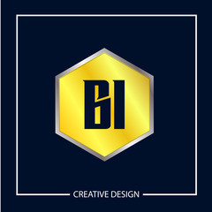 Initial Letter BI Logo Template Design Vector Illustration