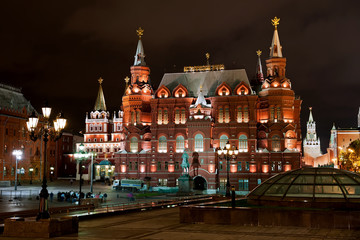 Fototapeta na wymiar moscow kremlin at night