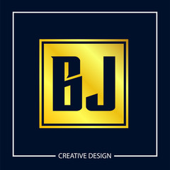 Initial Letter BJ Logo Template Design Vector Illustration