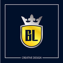 Initial Letter BL Logo Template Design Vector Illustration