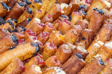 Pirozhki - baked buns with jam, marmalade or curd.