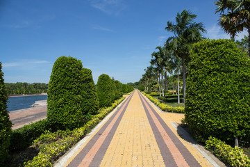 Stone Pathway in the Green Park