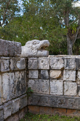 Mexico, Chichen Itz&aacute;, Yucat&aacute;n. High priest grave, pyramid and monument