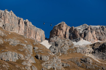 cable car in the dolomites