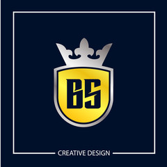 Initial Letter BS Logo Template Design Vector Illustration