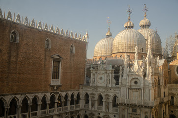 Fototapeta na wymiar Domes of San Marco