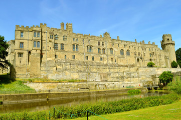 Fototapeta na wymiar Warwick castle south facade