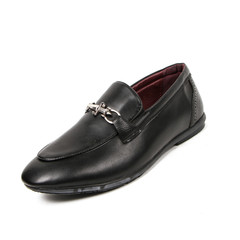 Office leathers man shoes isolated on white