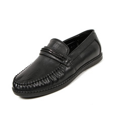 Office leathers man shoes isolated on white