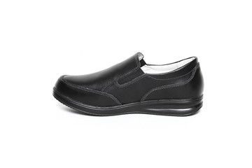 Women's demi-season shoes leather isolated on white background