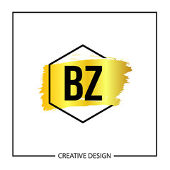 Initial Letter BZ Logo Template Design Vector Illustration