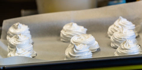 Prepared Dessert Laying on Steel Plate for Wedding Meal