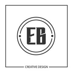 Initial Letter EB Logo Template Design Vector Illustration