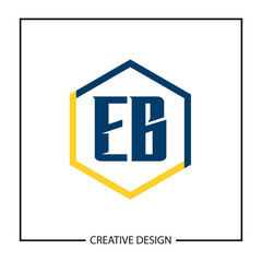 Initial Letter EB Logo Template Design Vector Illustration