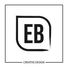Initial Letter EB Logo Template Design Vector Illustration