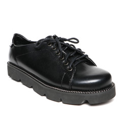 Women's demi-season shoes leather isolated on white background