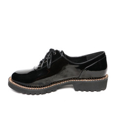 Women's demi-season shoes leather isolated on white background