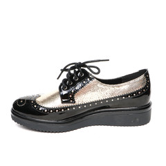 Women's demi-season shoes leather isolated on white background