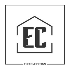 Initial Letter EC Logo Template Design Vector Illustration