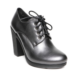 Women's demi-season shoes leather isolated on white background