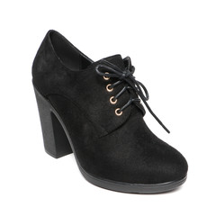 Women's demi-season shoes leather isolated on white background