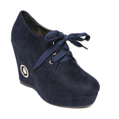 Women's demi-season shoes leather isolated on white background