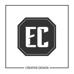 Initial Letter EC Logo Template Design Vector Illustration
