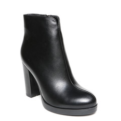 Women's demi-season shoes leather isolated on white background