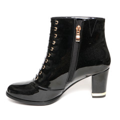 Women's demi-season shoes leather isolated on white background