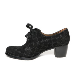 Women's demi-season shoes leather isolated on white background