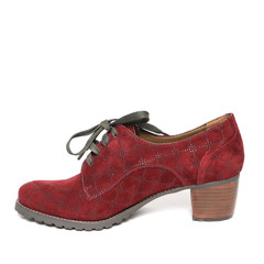 Women's demi-season shoes leather isolated on white background